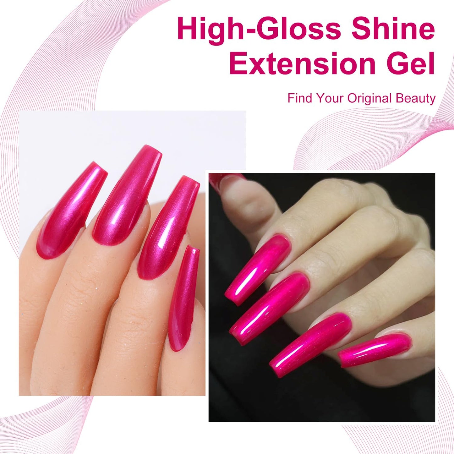 Major Dijit Quick Air Dry Nail Polish Glitter Crimson Regular Nail Polish Non UV Gel Hema 0.34 fl oz.