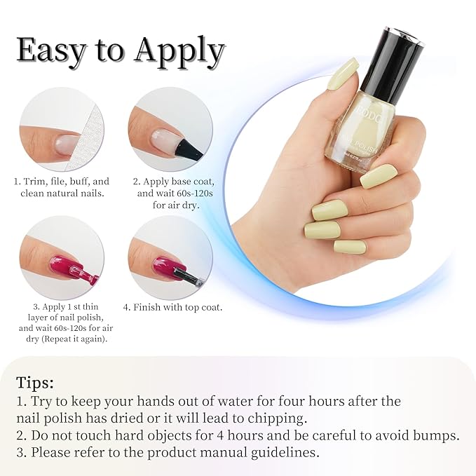 16 PCS Nail Polish Set, 15 Colors Quick Dry Nail Polish Kit With 2in1 Base/Top Coat Nude Pink Purple White Colors Finger Nail Polish Pack Glossy Toenail Polish DIY Gifts for Women