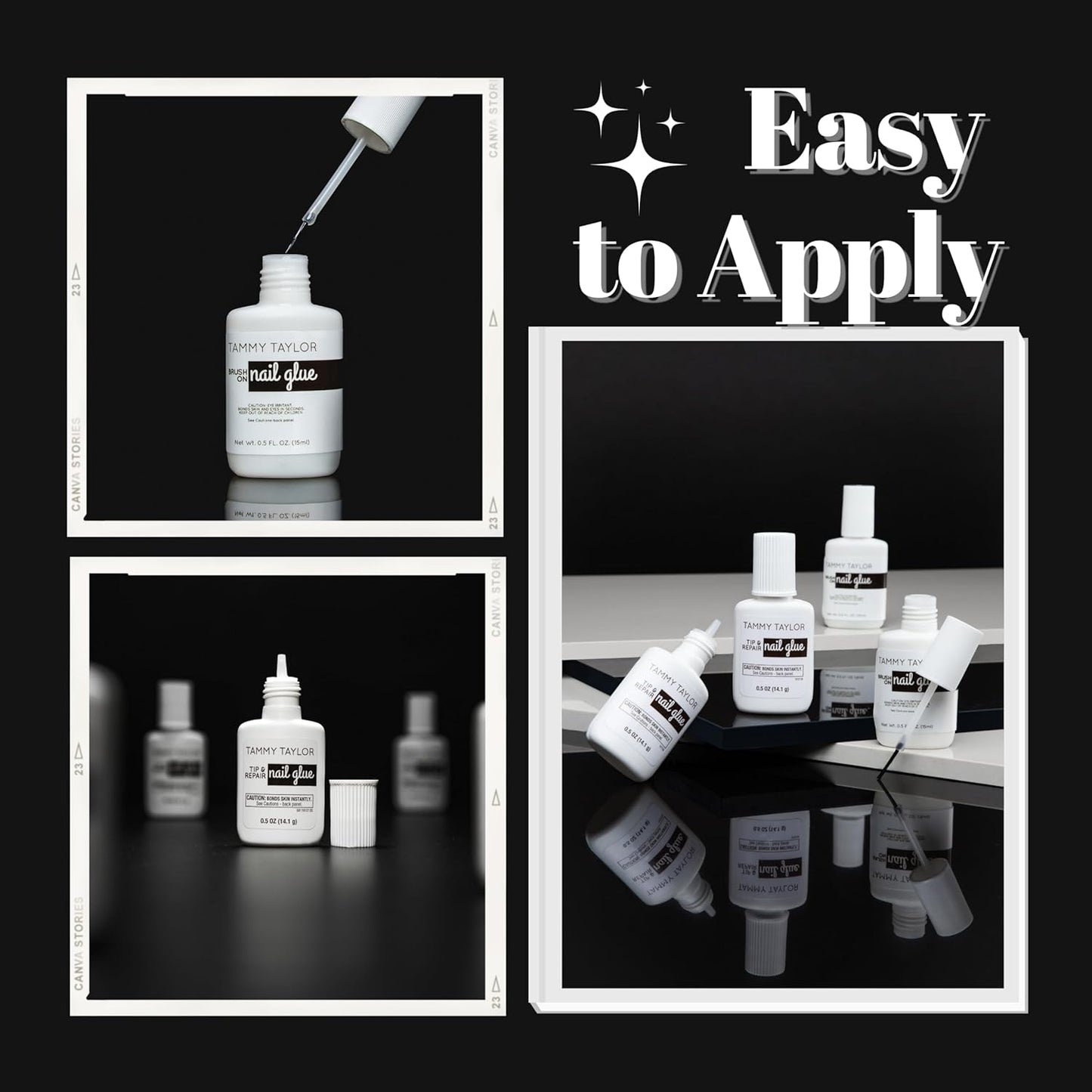Tammy Taylor Brush On Nail Glue, Dry Clear Gel Nail Glue for Press on Nails, Acrylics, Tips and Even Natural Breaks, UV/LED Curing Needed, Strong Gel for Nails and Extensions