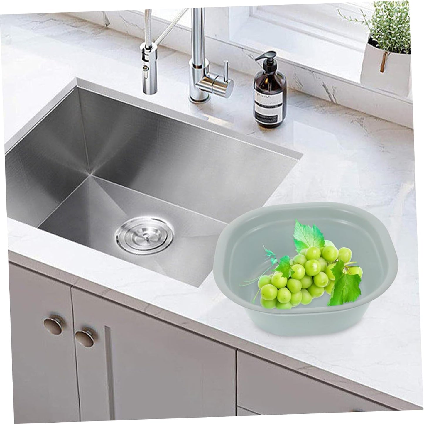 Large Foot Soaking Basin Multi-functional Plastic Wash Basin Nail Soaking Bowl