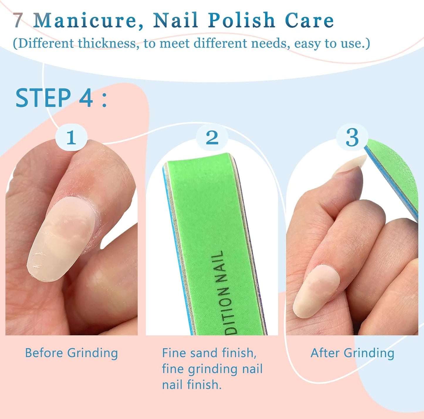 6-Pack All-in-One Nail Buffer - Effortlessly Create Smooth and Shiny Nails