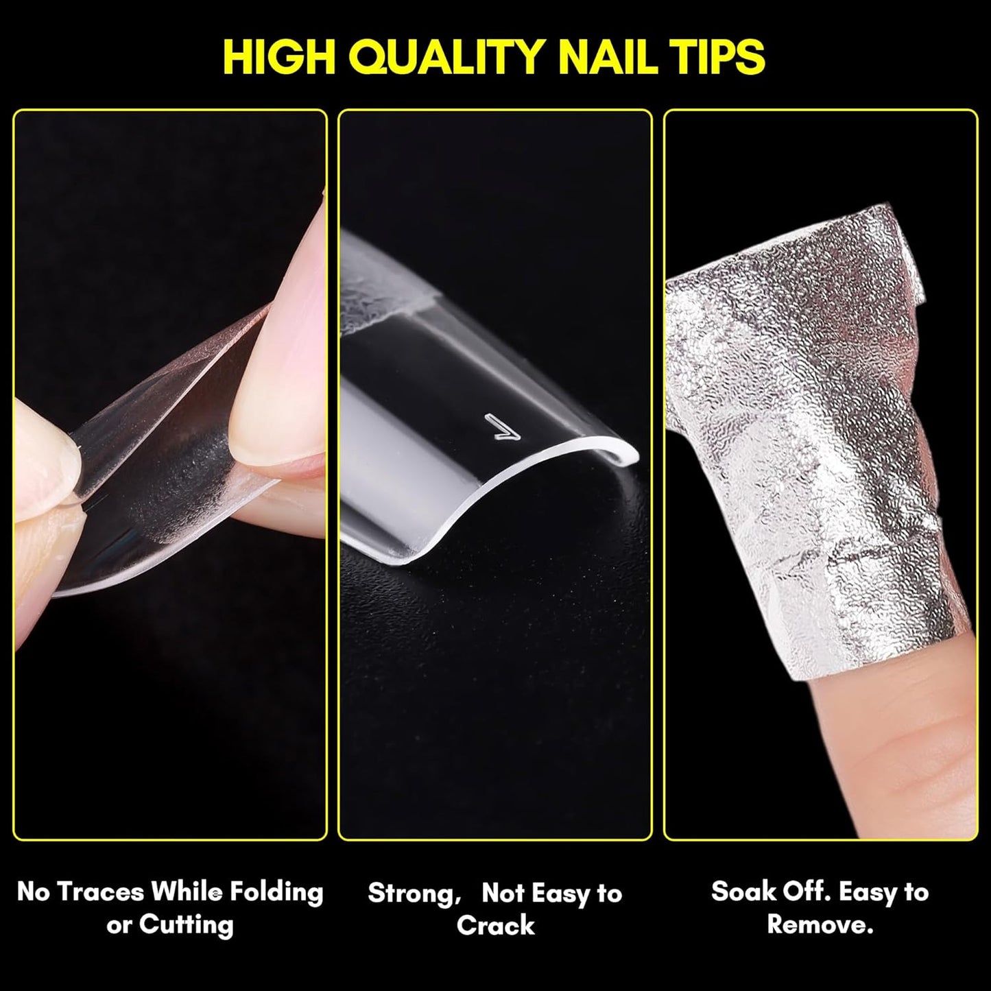 Makartt Medium Square Fake Nail Tips: 120pcs Clear Full Cover Half Matte Soft Gel Pre-shape Acrylic Gel Press on Extension for Nails, 12 Sizes French Manicure Salon Home DIY with Box