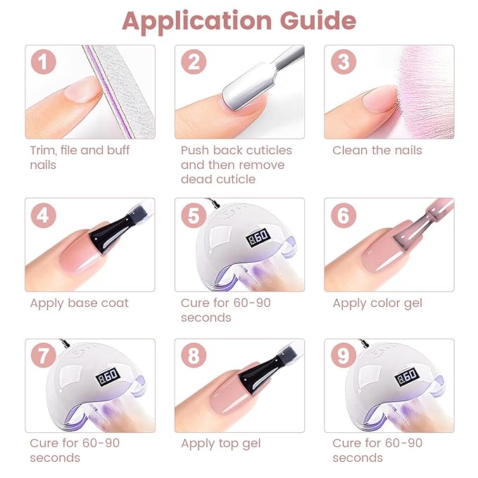 RARJSM Nude Gel Nail Polish Gray Mauve Pink Neutral Skin Tone Sheer Jelly Gel Polish 1PC 15ml Single Bottle Cream Transparent Pink Nail Gel Polish Soak off UV LED Cured for Home Salon DIY Manicure