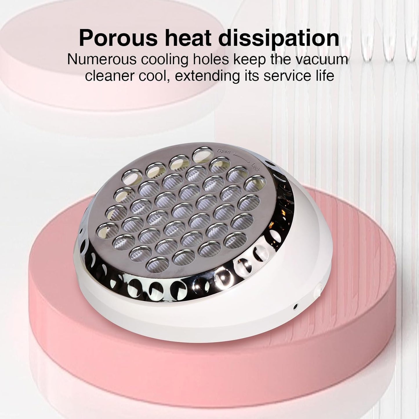 Nail Dust Collector+1 Filter 40W Turbo Vacuum No Fan Cleaner 5200RPM Suction Stronger Strong Power Professional Nail Art Salon Dust Collector Machine For Acrylic Nails