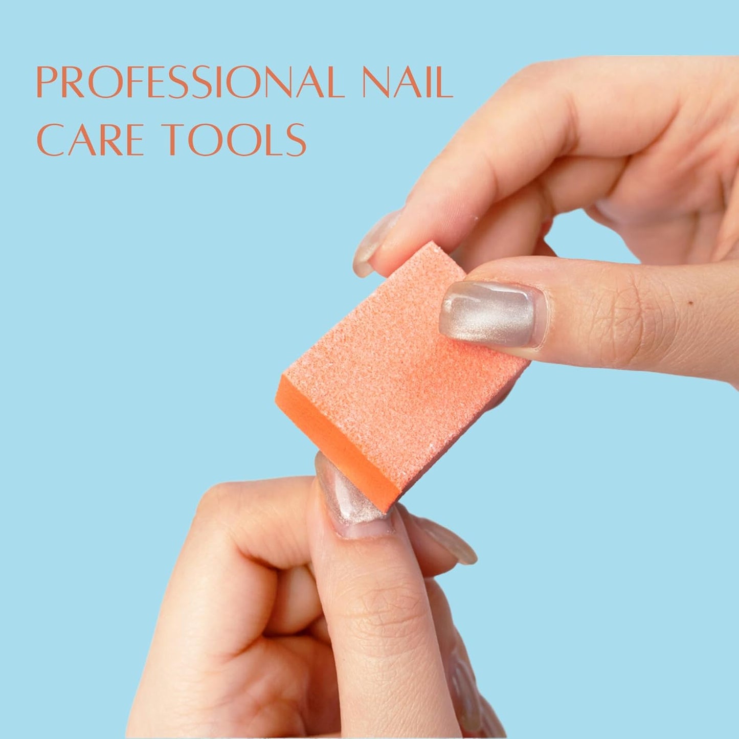 RED Nail Design Disposable Mini Nail Buffers - 1500 PCS, 80/100 Grit Single-Use Buffing Blocks for Natural & Acrylic Nails - Compact Nail Buffer Blocks for Manicure & Pedicure - for Home & Salon