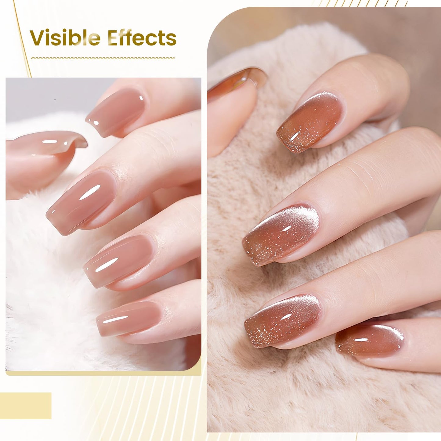 JODSONE Gel Top Coat - 16.5ml Clear Glass Top Coat Gel Nail Polish No Wipe, High Toughness, Wear-resistant and High Glass Varnish for Long Lasting,U V Light Needed