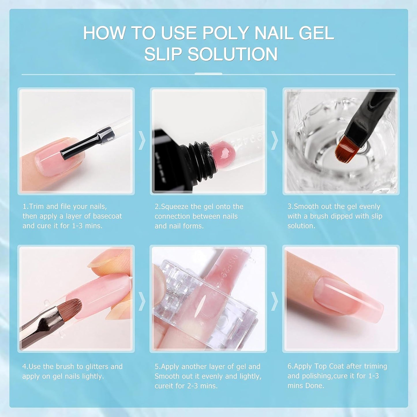 Nail Slip Solution 2.7 fl.oz for Poly Nail Gel Kit Professional Nail Extension for Nail Thickening Solutions