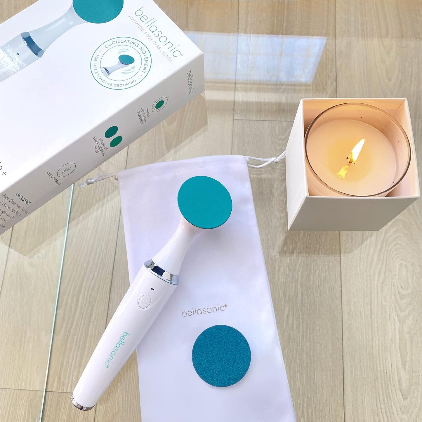Replacement Discs for Bellasonic Electric Foot File + Callus Remover w/Unique Oscillating Head – File & Smooth Dry, Cracked Skin on Feet – Salon Quality Pedicure w/Portable, Rechargeable Tool