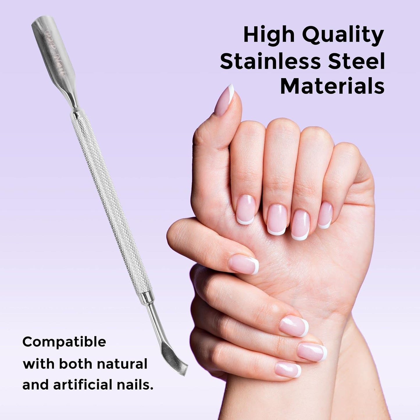 Cuticle Nipper Cleaner - Nail Art Cuticle Pusher - UV Gel Nail Polish Remover Tool - Fingernail Polish Gel Remover
