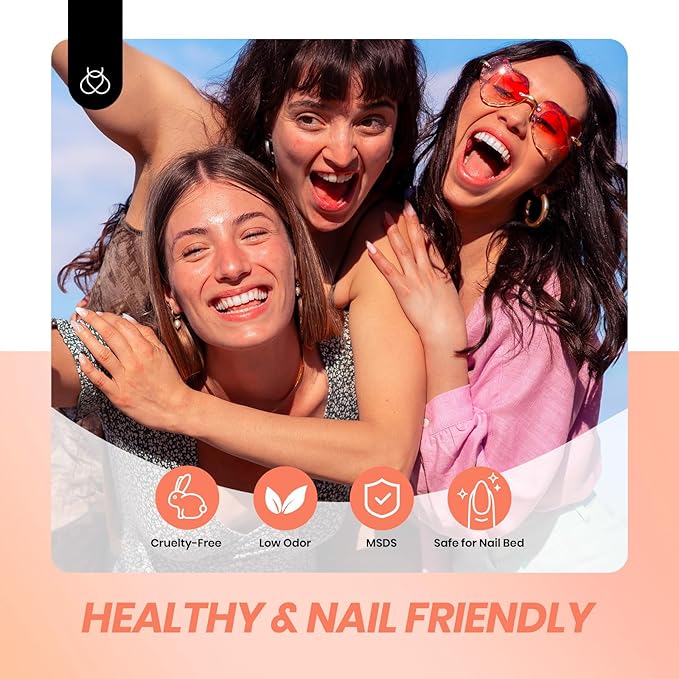 Beetles Nude Gel Nail Polish - Sunlit Orchard Jelly Gel Polish, 15ML Clear Peach Color Nail Concealer Neutral Nail Polish Sheer Translucent Effect Soak Off UV French Nail Art Manicure Gift for Women