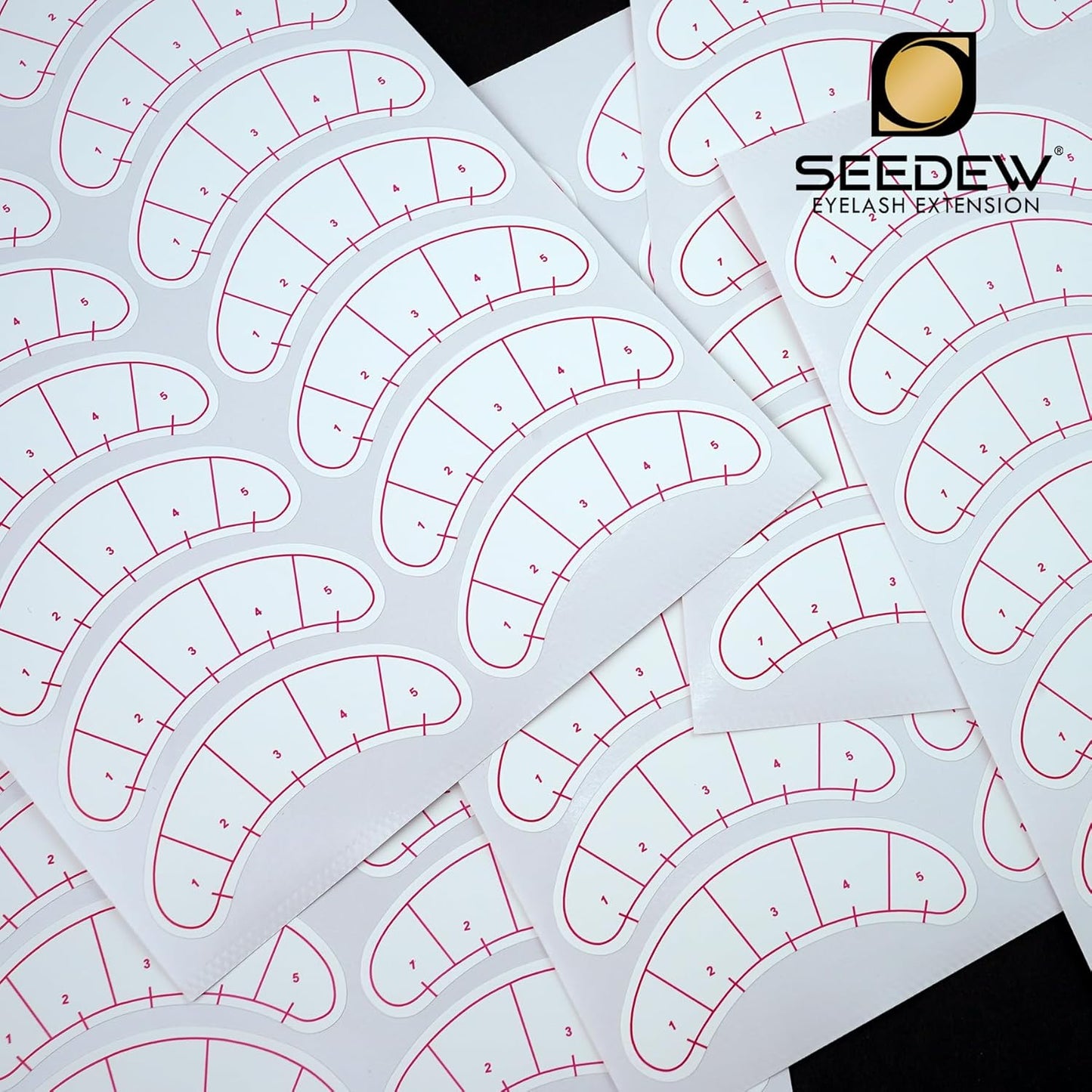 420 Pieces Lash Mapping Stickers, Lash Extensions Five-Point Positioning Stickers, Lash Extension Supplies, Eye Patch/Pads Lash Mapping Practice for Beginner/Tech Lash Artists (Simple Packaging)