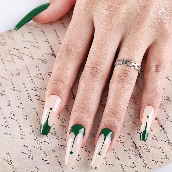 JODSONE 10ml Art Gel Liner Dark Green Gel Nail Polish Need U V Lamp Cured Gift for Girls at Home Salon Design