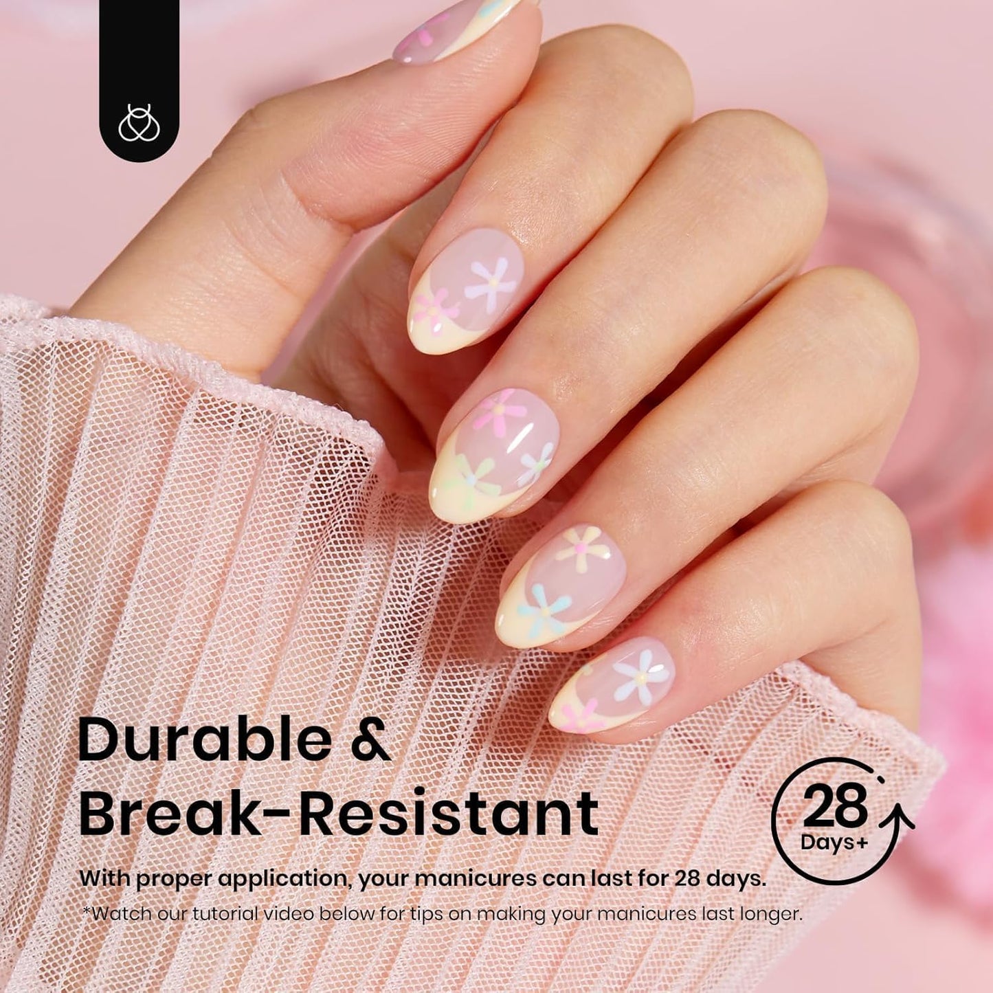 Beetles Extra Short Almond Nail Tips, 12 Sizes 288 PCS Pre-Shaped Clear Full Cover Etch Gel Nail Tips Clear Acrylic Nails Glue on Nails for Girls Women Nail Art Design,Nail Glue Needed