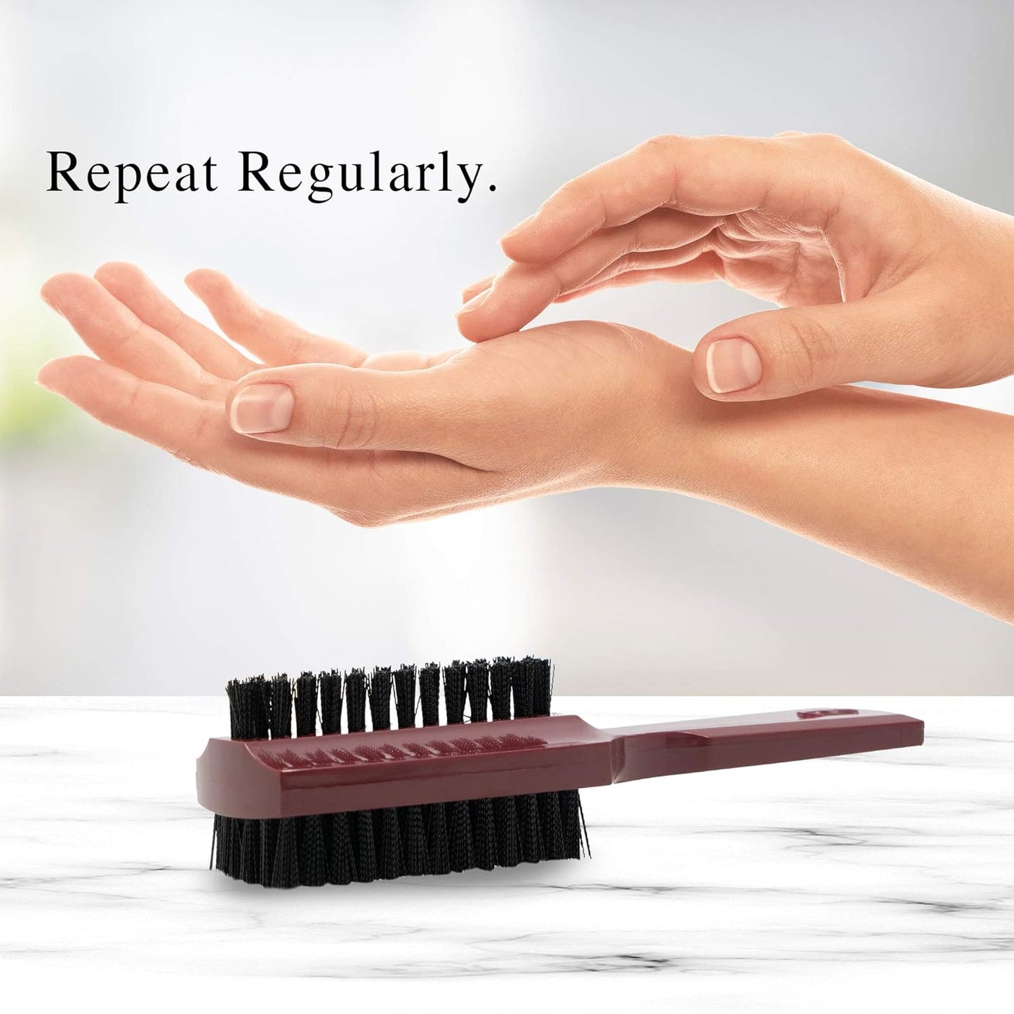 Fuller Brush Hand 'N Nail Brush – Break & Odor Resistant Fingernail & Toenail Cleaner – for Everyday Grooming & Cleaning Finger Nails, Toe Nails, Cuticles, Hands & Feet (Mulberry)