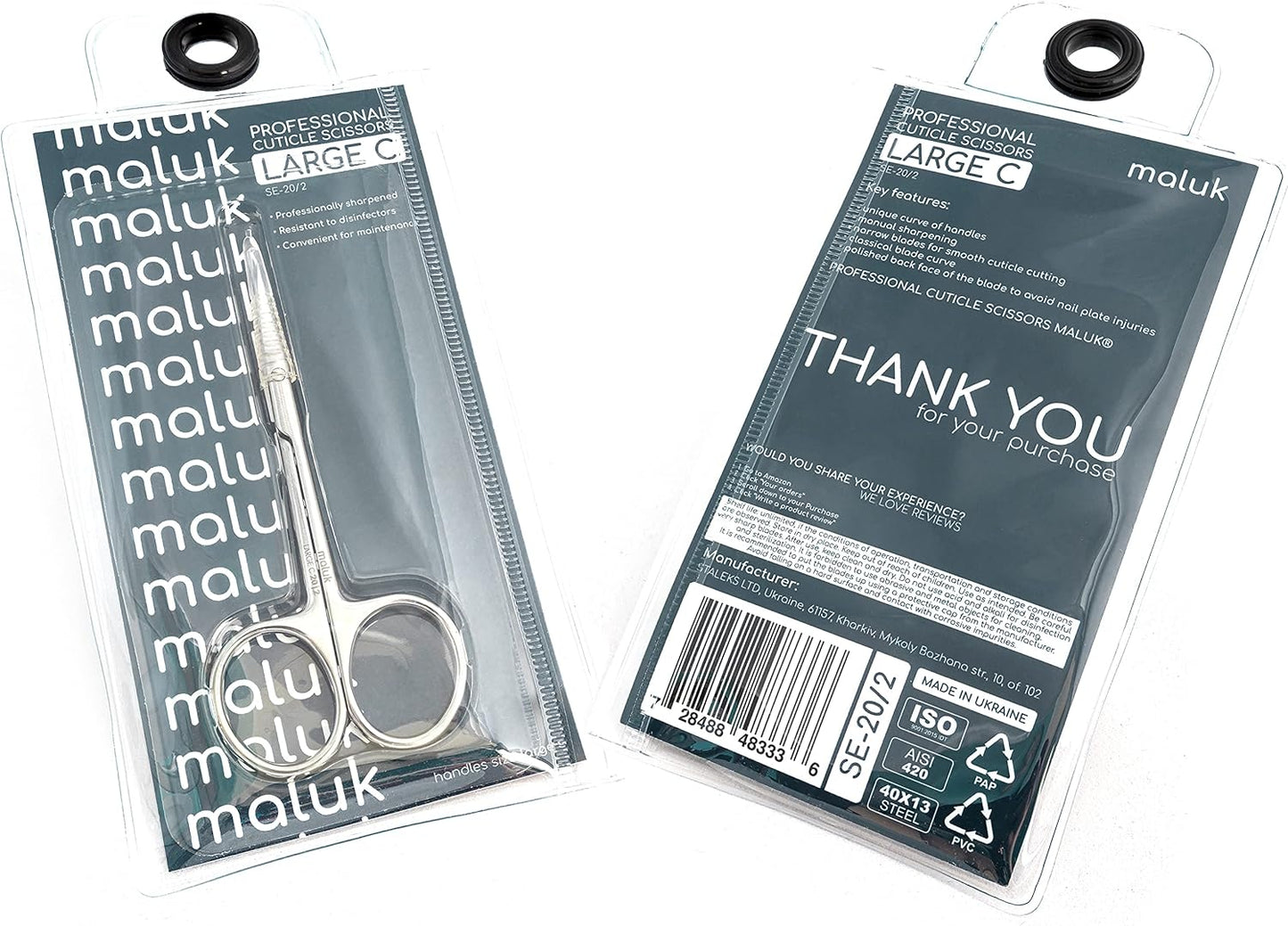Professional Cuticle Scissors Maluk Curved