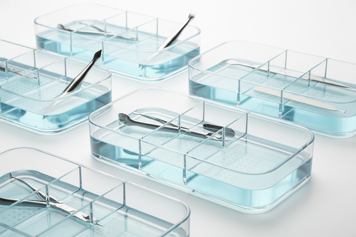 Professional Sanitizing Trays & Disinfection Containers – Verve Nail Store