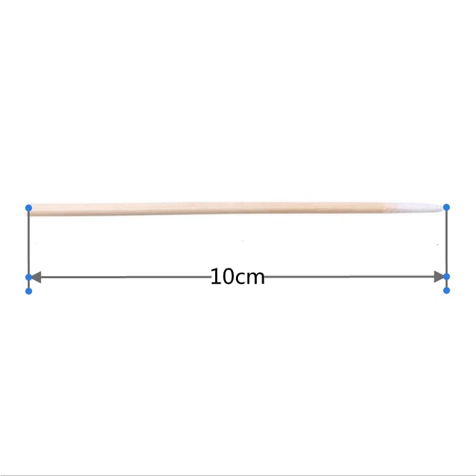 400pcs Pointed Cotton Swabs, 4 inch Precision Microblading Cotton Swab Cotton Sticks Applicator for Eyebrow Tattoo Beauty Make-up Nail Clean, Wood Handle Pointed Tip Head