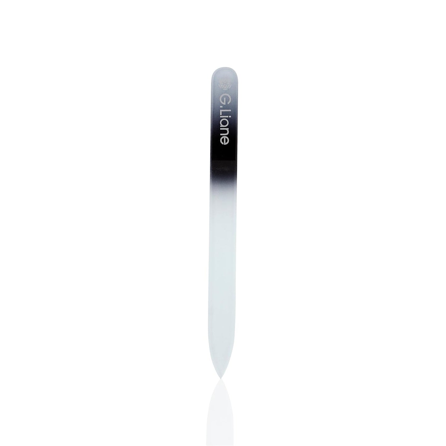 Crystal Nail File–Professional Double Sided Glass Fingernail Files with Case,Manicure for Natural Acrylic Gels Nails,Manicure Tools for Home and Salon(Rainbow Black)