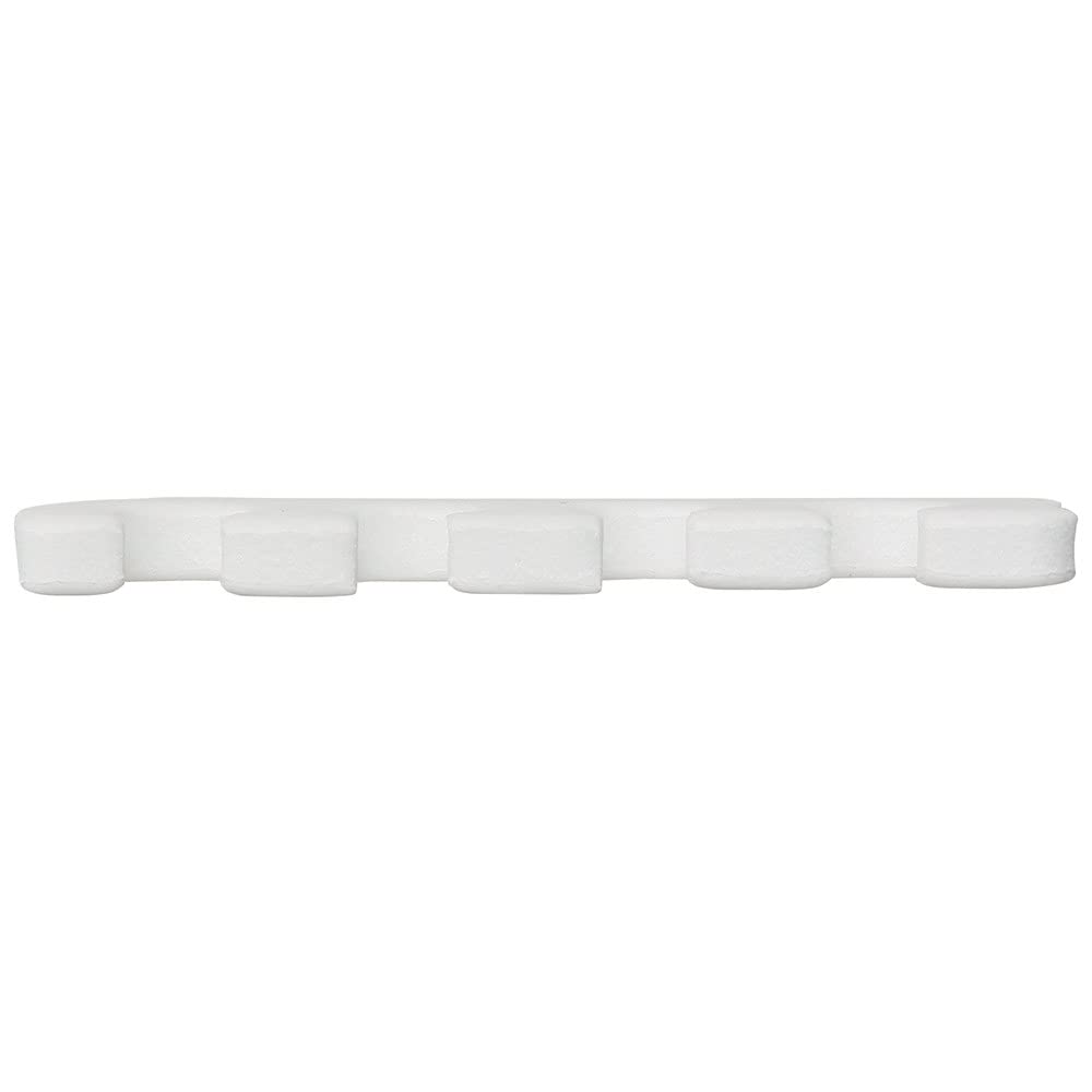 ForPro Professional Collection Comfy Toe Separators, White, Luxurious Foam Pedicure Toe Separators, Individually Wrapped, 24-Pairs