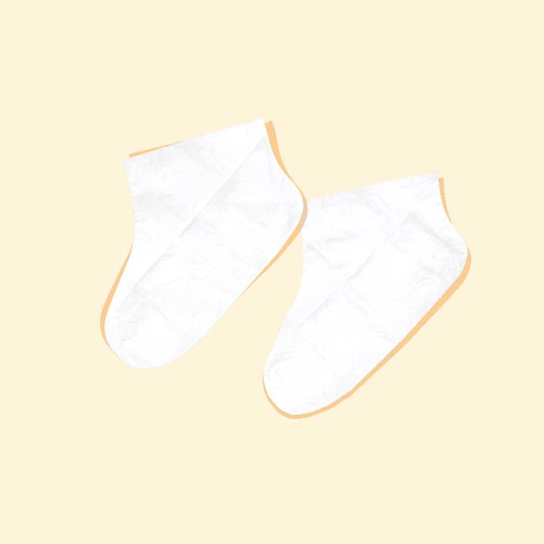 SpaLife Intensive Repair Soothing Foot Masks Enriched with Cica, Peppermint Oil, and Vitamin E (8 PACK)