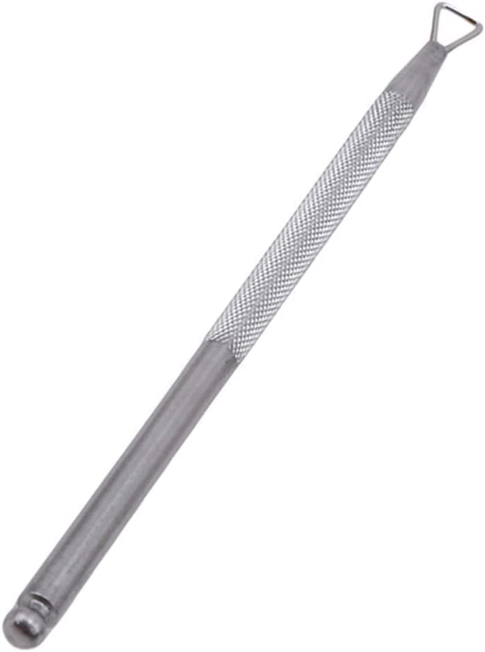 Nice & DeftCuticle Pusher Stainless Steel Nail Art Remover Tool Triangle Cuticle Peeler Scraper Remove Gel Nail Polish(Silver Color)