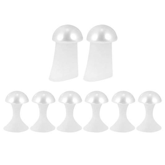 Beaupretty Silicone Toe Separators for Pedicure 8 Pieces Flower Shaped Toe Spacers Nail Polish Accessories and Tools Foot Care Dividers
