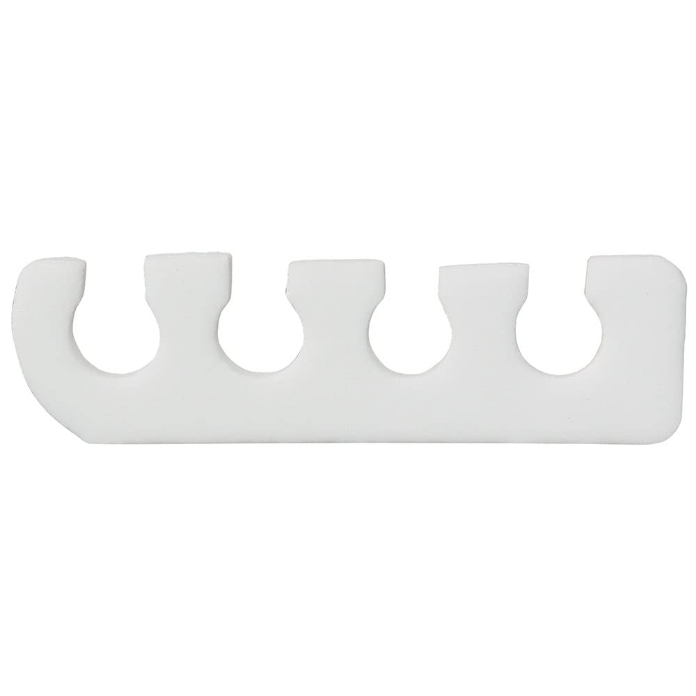 ForPro Professional Collection Comfy Toe Separators, White, Luxurious Foam Pedicure Toe Separators, Individually Wrapped, 24-Pairs