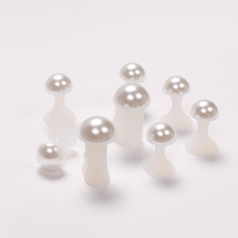16pcs Toe Separator for Nail Polish Pedicure, Silicone Toe Spacers for Feet (Pearl)