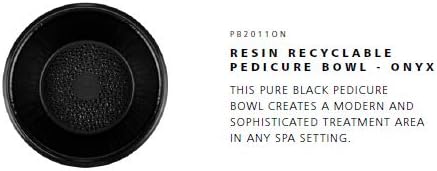 Noel Asmar Signature Pedicure Bowl - Eco friendly and Recyclable, Made from Resin - BPA and Toxin Free (Onyx)