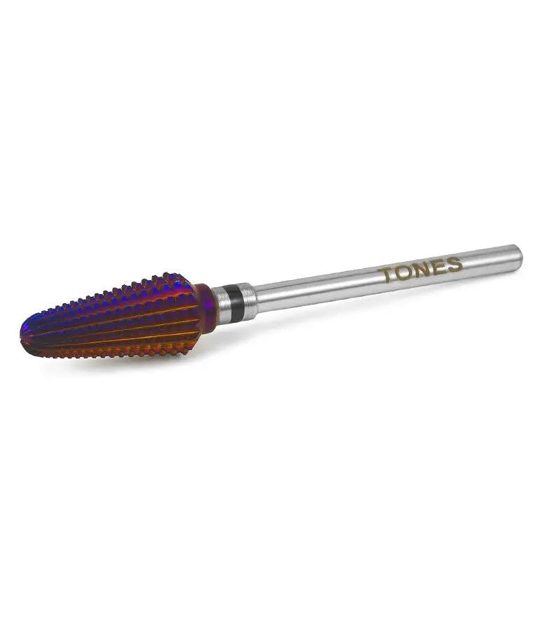 Tones Nail Drill Bit Tornado Bit - Extra Coarse - XC Torando Sanding Shaft for Electric File - Remove Acrylic & Gel - Manicure, Nail Art