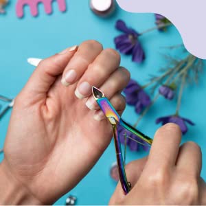 Professional Cuticle Cutter & Pusher Trimmer Manicure Tools with Double Spring– Perfect Nail Care Tool for Manicure & Pedicure Beauty at Home/Spa/Saloon