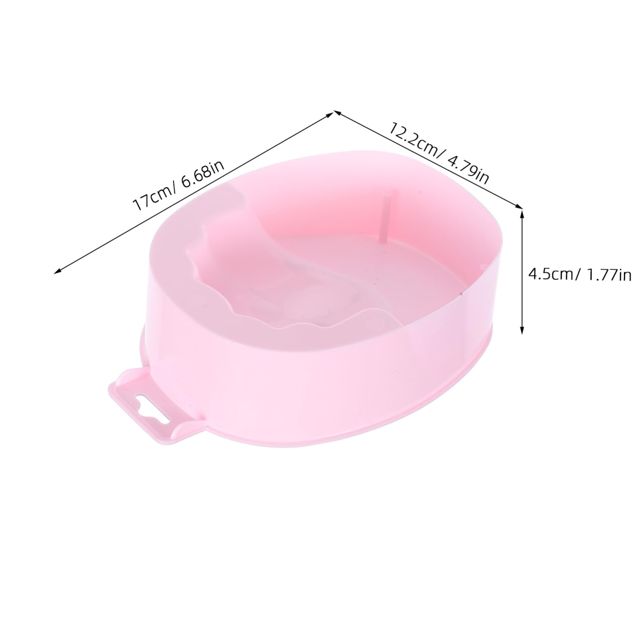 Nail Soaking Bowl, Manicure Bowls Soak Off Tray Bowls Nail Art Tool Nail Remover Tool Nail Care Bowl for Salon Home (Pink)