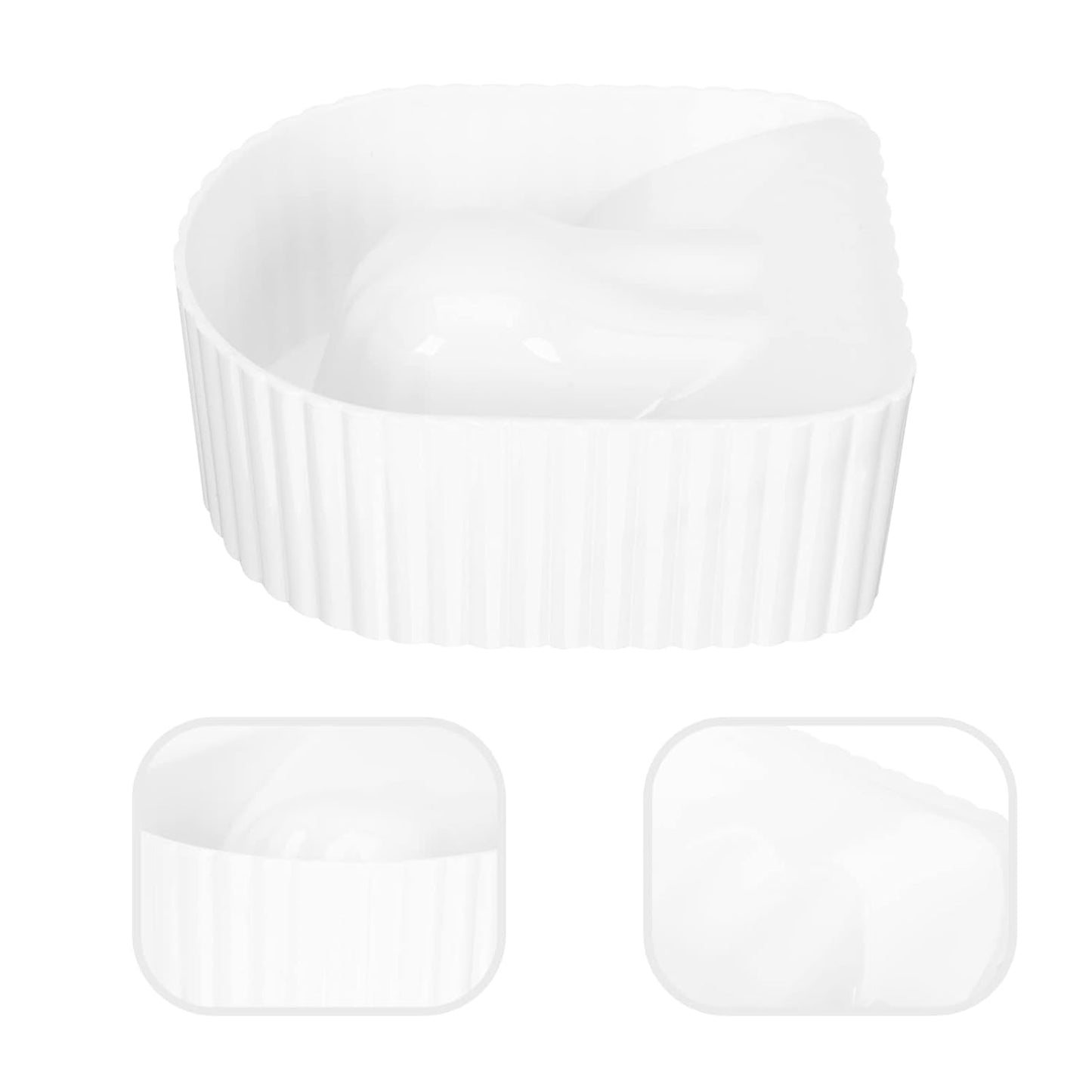 Lurrose Acrylic Nail Soak Bowl Manicure Nail Soak Off Bowl Nail Art Wash Bowl Nail Salon Supplies