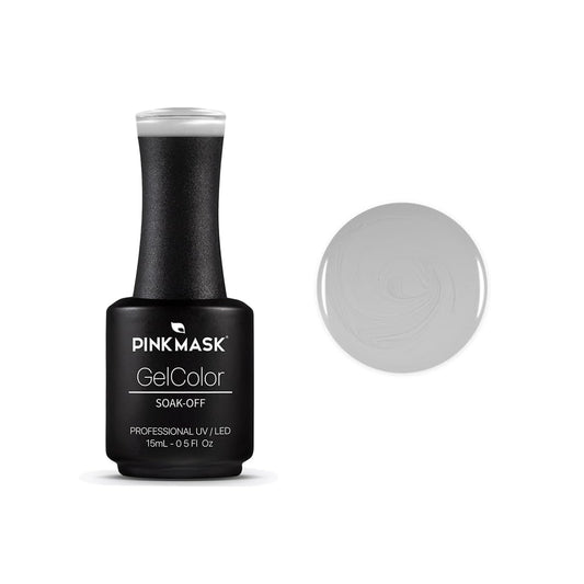 PINK MASK Gel Color Nail 15mL, Soak-Off Professional UV/LED, No-Wipe Formula, Long Lasting shine nails polishes.