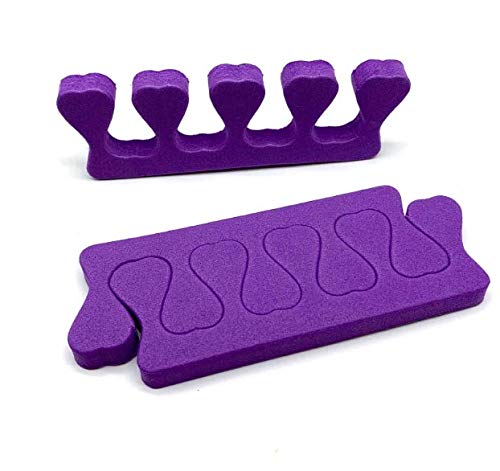10 Pcs Soft Foam Finger Toe Separator Nail Art Manicure Pedicure Tools, Random Color