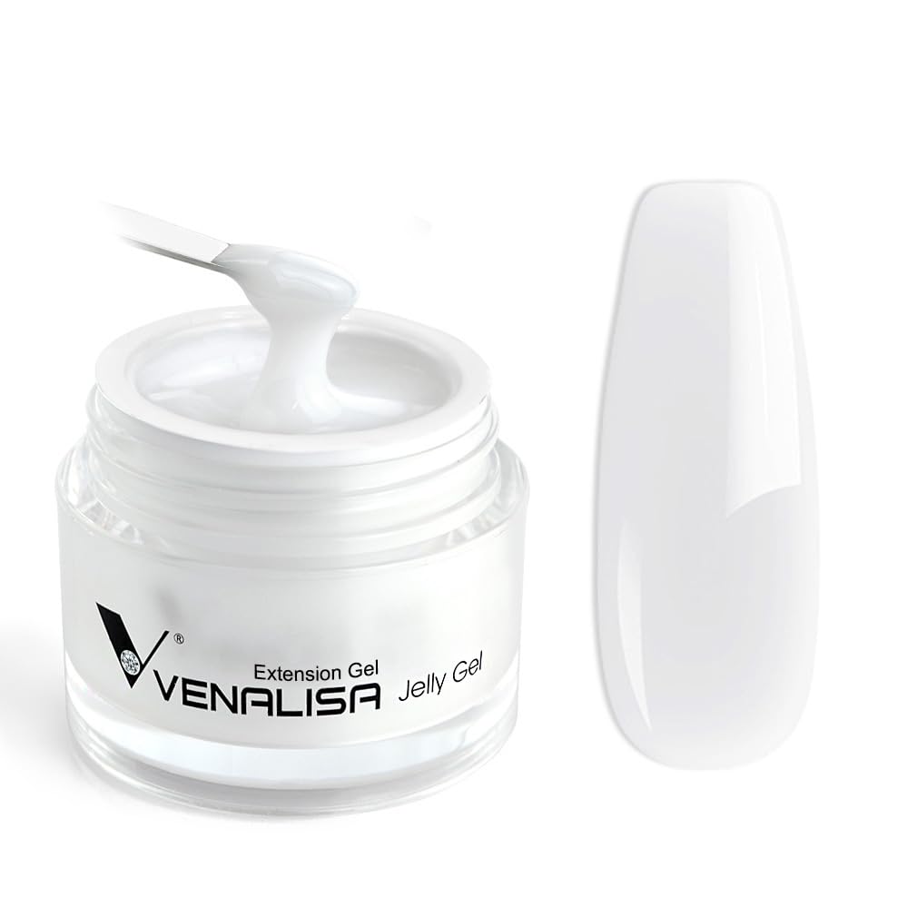 VENALISA Builder Nail Gel, 50ml Milky White Hard Gel for Nails Extension Gel Nail Polish Jelly Strengthener Gel Polygel Nail Art Manicure