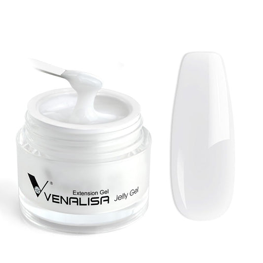 VENALISA Builder Nail Gel, 50ml Milky White Hard Gel for Nails Extension Gel Nail Polish Jelly Strengthener Gel Polygel Nail Art Manicure