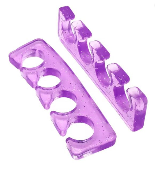 Professional Nail Art Finger and Toe Separator Set, 1 Pair, Flexible Gel Polish Holder, Manicure Pedicure Divider Tools