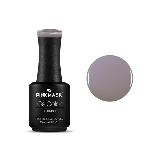 PINK MASK Gel Color Nail Polish Robb - Winter Is Coming Col. 15ml / o.5 oz - UV/LED Gel Polish, Non Wipe, Long Lasting, Soak Off Formula