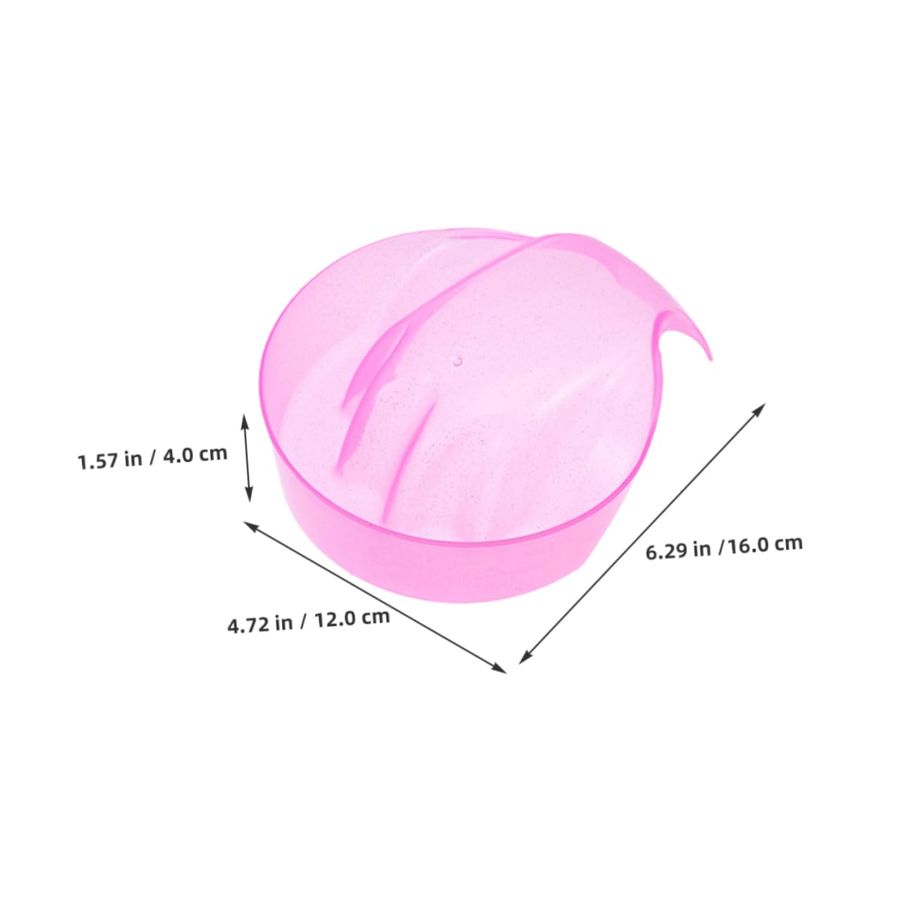 4pcs Nail Soak Bowl Nail Art Hand Soaking Bowl Polish Removal Tray Multipurpose Manicure Tray Spa