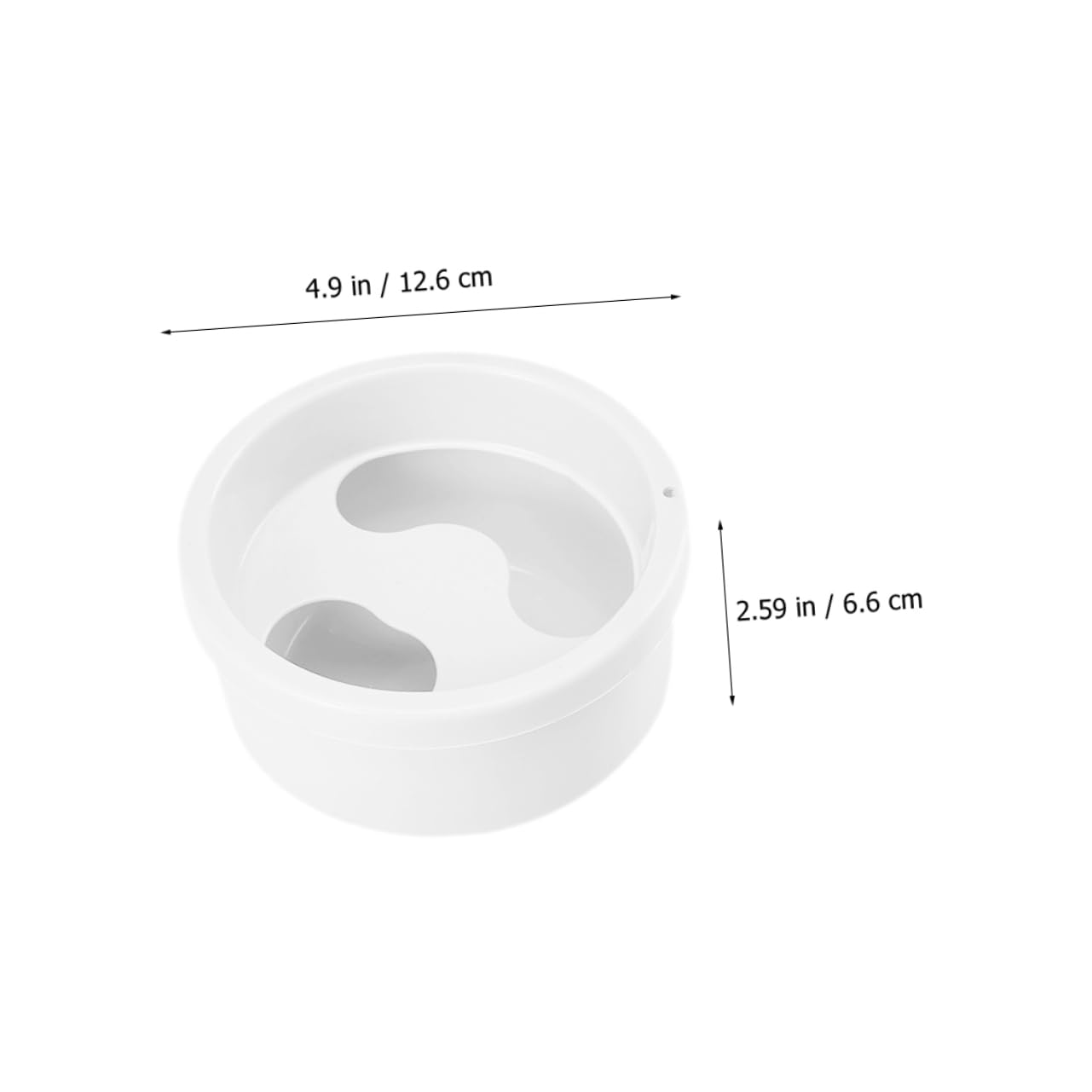 Ergonomic Nail Soaking Bowl Plastic Manicure Bowl for Gel Nail Polish Removal