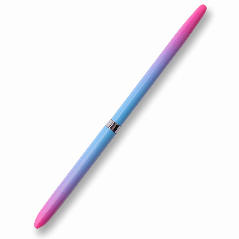 SILPECWEE 1Pc Acrylic Nail Ombre Brush Kolinsky Gradient Design Handle UV Gel Polish Nail Art Painting Lace Pen Manicure Salon Tools