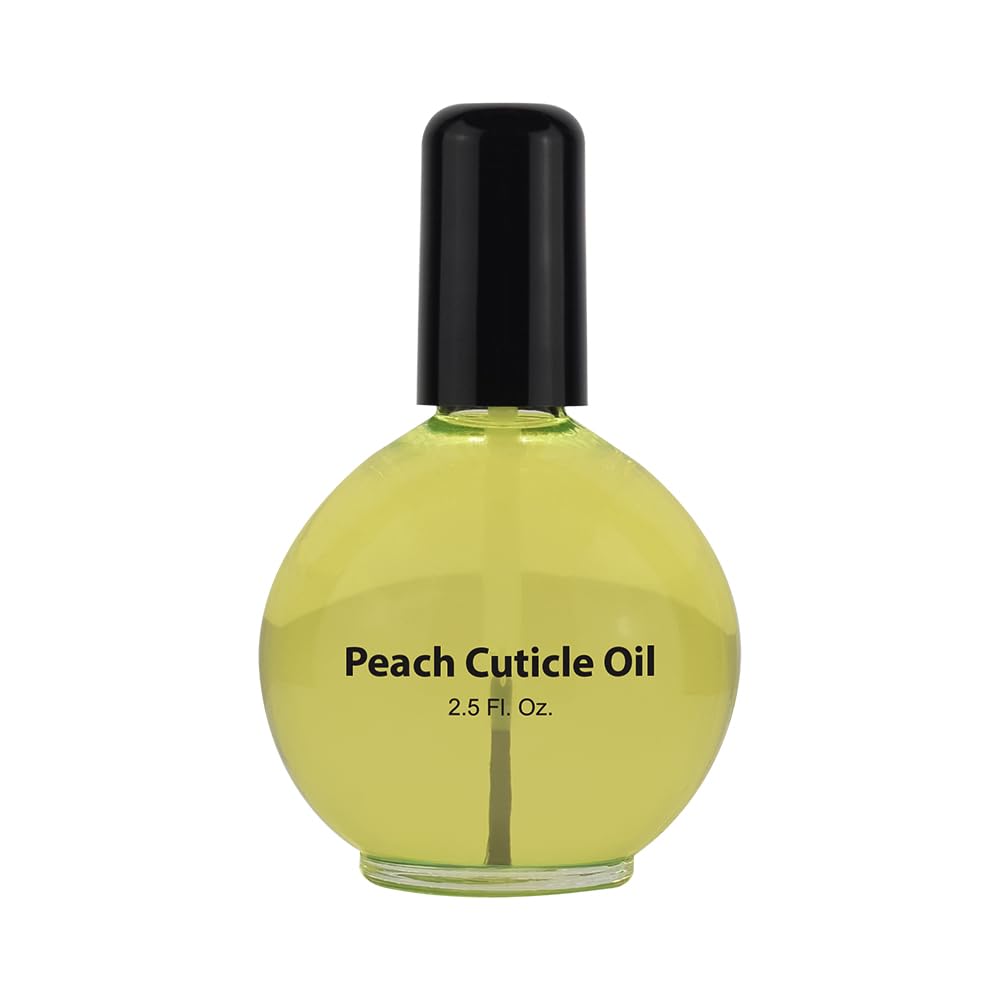 PRO NAIL - Cuticle Revitalizing Oil for Nails, Peach, 2.5 Oz - Professional Strength, Pedicure and Manicure - Moisturizes and Strengthens Nails and Cuticles - Soothing and Nourishing