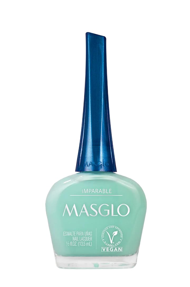 MASGLO Tradicional – Nail Polish 13-Free Formula, Up to 7 Days of Wear, High-Coverage & Glossy Finish, Vegan – (0.5 oz)