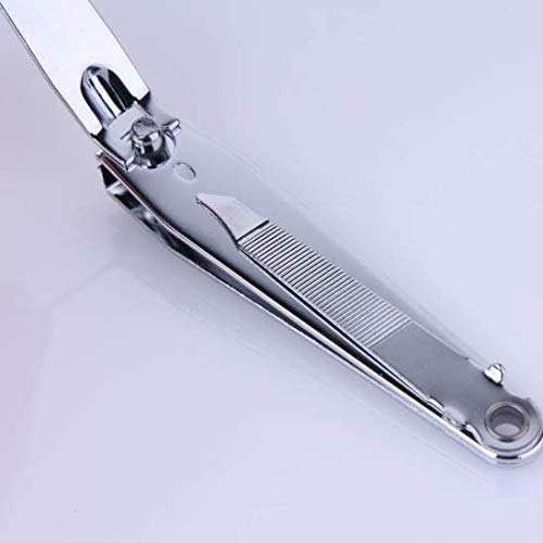 2PCS Professional Nail Clippers, Stainless Steel Fingernails & Toenails Clippers Nail Cutter and Nail File Grooming Kit for Men and Women
