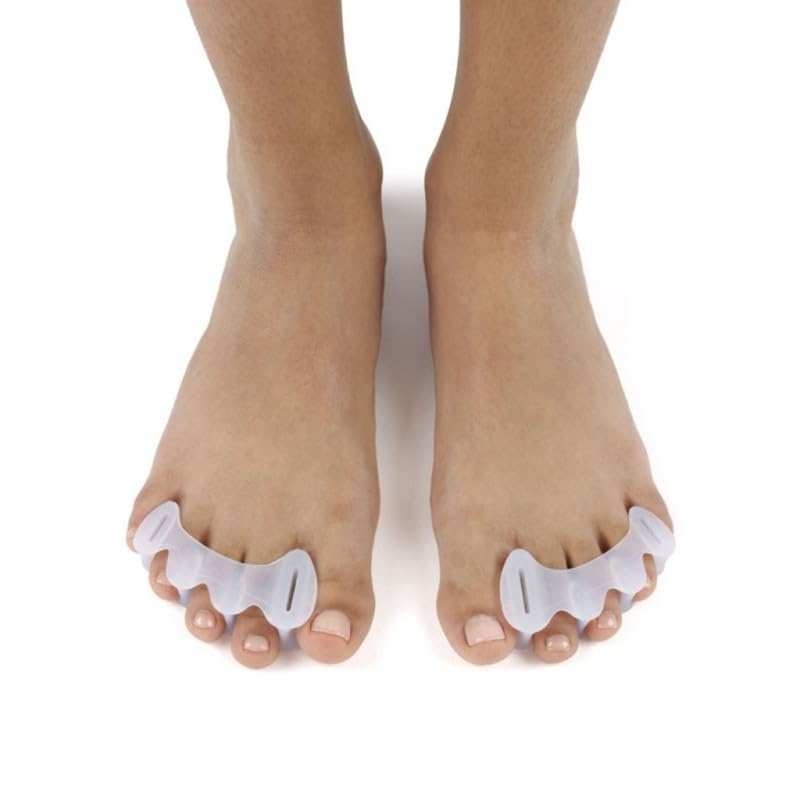 Correct Toes – Bunion Corrector, Toe Separator & Toe Spacers for Men and Women, Unisex, Clear, Small