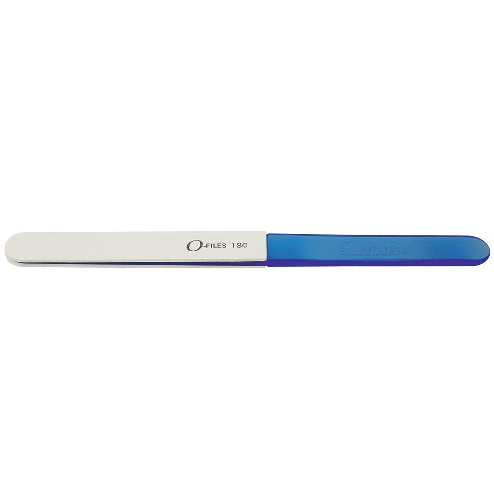 ForPro O-Files File Handles for O-Files Replaceable File System, Blue, Double-Sided Manicure Nail File Handles, 7.2” L x .63” W, 6-Count (Pack of 2)
