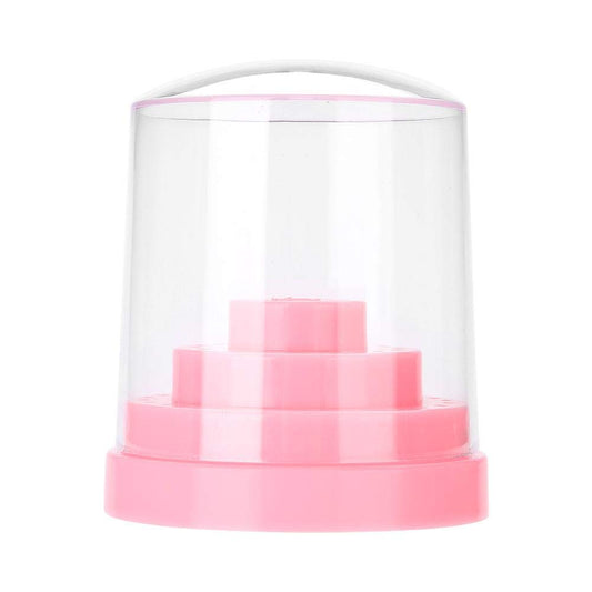 Sonew 48 Holes Nail Drill Holder Professional Nail Art Plastic Drill Stand for Nail Art Drill Bit Organizer Box Holder()
