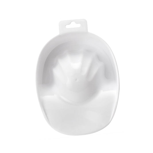 1Pc White Nail Care Soaking Bowl Rectangular Manicure Soak Tray for Nail Polish Removal Nail Art Bowl for Home and Salon Use Essential Manicure Tool