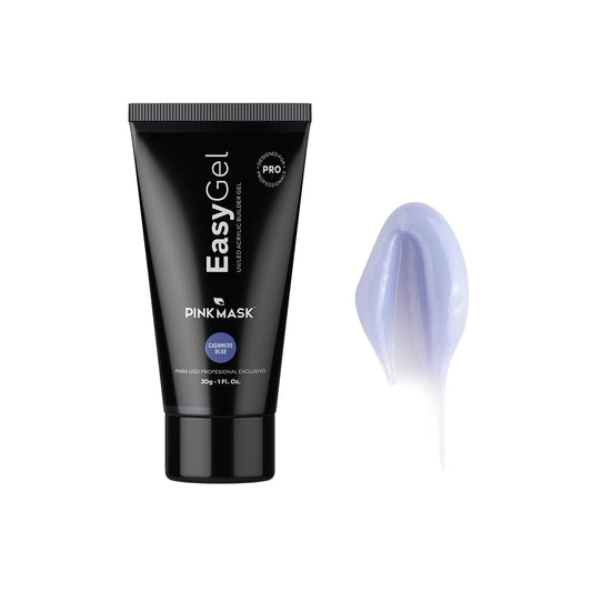 PINK MASK Easy Gel 1oz 30g-Cashmere Blue, Professional Builder Enhancement Gel-Quick Nail Extension for Beginner DIY, Nail Strengthener-Long Lasting-Salon Quality-Thickening Solution
